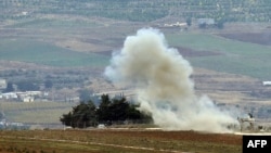 Fotografi e shkrepur nga jugu i Libanit pranë kufirit me Izraelin, ku ka shkëmbime zjarri mes Izraelit dhe Hezbollahut pothuajse në baza ditore, që kur ka nisur lufta Izrael-Hamas. Tetor, 2023. 