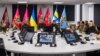Представники України під час віртуального засідання Контактної групи з оборони України у форматі «Рамштайн». Київ, 22 листопада 2023 року