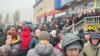 Митинг торговцев Аламединского рынка в Бишкеке, 1 декабря 2023 г.