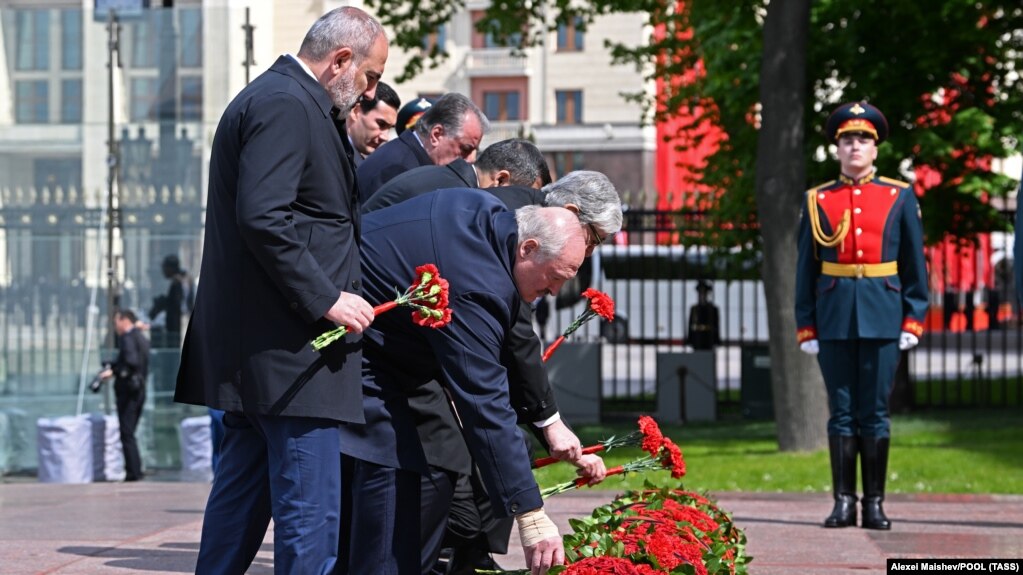 Олександр Лукашенко під час відзначення Дня перемоги в Москві, 9 травня 2023 року