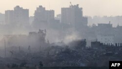 Veriu i Rripit të Gazës gjatë ofensivës izraelite më 17 nëntor 2023.
