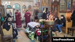 თამაზ გინტურის სამოქალაქო პანაშვიდი, გორი. 2023 წლის ნოემბერი 