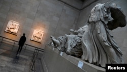 Partenonske skulpture izložene u Britanskom muzeju, London 25. januar 2023. 