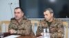 Armenia - Eduard Asrian (left), chief of the Armenian army's General Staff vizits an army corps deployed along the border with Azerbaijan, January 9, 2024.