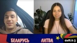 Беларус і блогерка Юлія. Скрын з Youtube