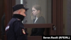Darja Trepova a bíróságon Szentpéterváron január 18-án