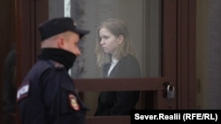 Daria Trepova at court in St.Petersburg, Russia, earlier this year. 