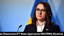Iulia Sviridenko, ministrul ucrainean al Economiei (foto: Caisa Rasmussen/TT News Agency/via REUTERS)