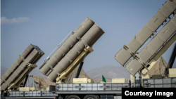 Iranian Fath-360 ballistic missile launchers 