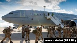 Dodatni kontigent britanske vojske na putu za Kosovo, 6. oktobar 2023. 
