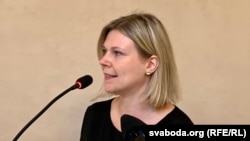 Крысьціна Шыянок, кіраўніца Офісу дэмакратычных сілаў Беларусі ў Чэхіі