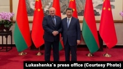 Аляксандар Лукашэнка і Сі Цзіньпін. Пэкін 4 сьнежня 2023