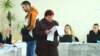 Moldovans cast their ballots in Chisinau on November 5.