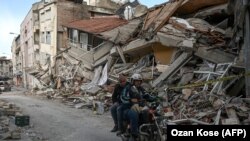 Сцена од градот Хатај на 6 март по разорниот земјотрес што ја погоди јужна Турција и северна Сирија на 6 февруари 2023 година.