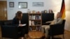 KOSOVO: The German ambassador in Kosovo, Jorn Rohde, during the interview for Radio Europa e Lire