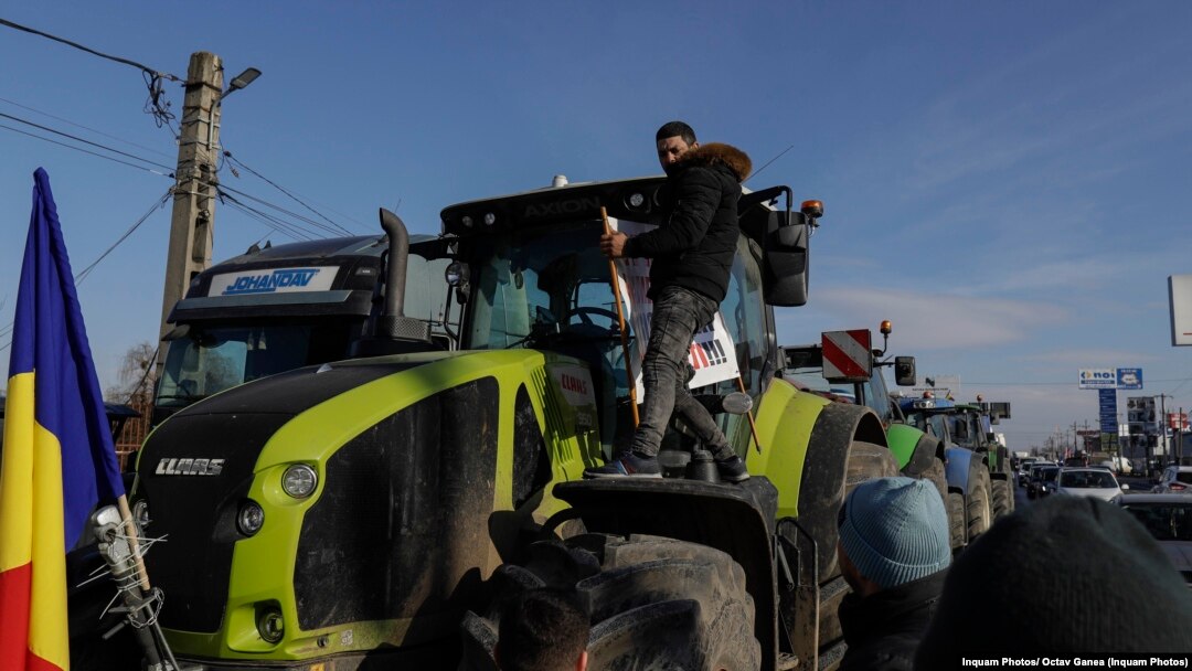 Romanian farmers and truckers have been protesting for weeks. (file photo)