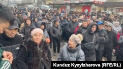  Митинг на Аламединском рынке. Бишкек, 1 декабря 2023 года