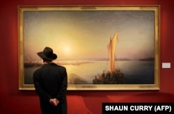 Картина Ивана Айвазовского «Варяги на Днепре» (другое название – «Варяжская сага – путь из варягов в греки») на аукционе Сотби (Sotheby's) в Лондоне, 25 мая 2006 года