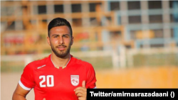 Iranian soccer player Amir Nasr Azadani