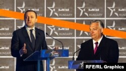 Ираклий Гарибашвили и Виктор Орбан (коллаж)