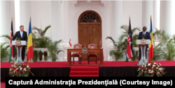 Punctul de pornire al vizitei de zece zile în Africa a început în Kenya, unde Klaus Iohannis s-a întâlnit cu președintele William Ruto.
