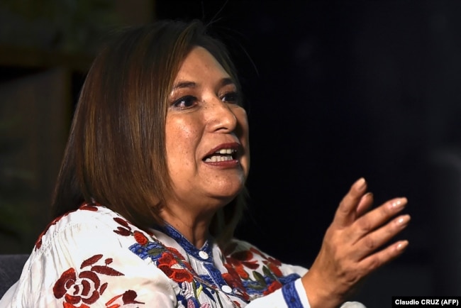 Meksička senatorka i predsednička kandidatkinja Širokog fronta za Meksiko Sočitl Galvez, 4. septembar 2023.