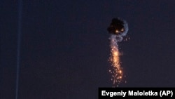 Ілюстраційне фото. Збиття дрона над Києвом, 30 травня 2023 року