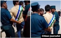 Задержание жителя Кашкадарьи за ношение ленты цветов флага Узбекистана