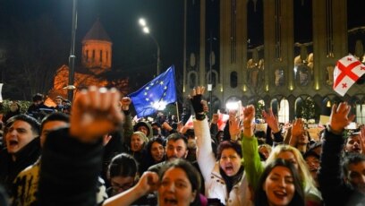 Всички задържани за административни нарушения в Грузия участници в протестите