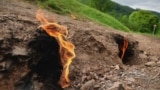 Këto janë zjarret e gazit të egër në Turca, një fshat në qarkun Buzau të Rumanisë.<br />
&nbsp;