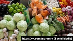 Прилавков с овощами. Иллюстративное фото