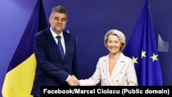 Premierul Marcel Ciolacu s-a întâlnit joi la Bruxelles cu președintele Comisiei Europene, Ursula von der Leyen.