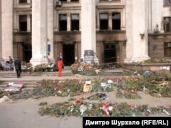 Будинок профспілок в Одесі 9 травня 2014 року