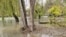 Последствия выхода из берегов реки Салгир в Симферополе, архивное фото 