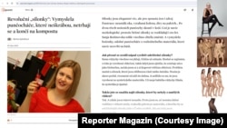 Intervju Sanje Božinovske za češki Reporter magazin objavljen 20.oktobra 2023.