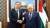 Энтони Блинкен и Махмуд Аббас на встрече в Рамалле, Палестинская автономия, 5 ноября 2023 года 