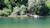 Bosnia and Herzegovina -- Police and rescuers on the Drina river, place Tegare from the Bosnian side, the place where the migrant boat overturned, August 22, 2024.