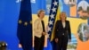 Bosnia and Herzegovina, the head of the EC Ursula von der Leyen (L) and Borjana Kristo, the Chairwoman of the Council of Ministers of BiH
