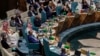 صندلی خالی سوریه در نشست اضطراری وزرای خارجه اتحادیه عرب در قاهره برای رفع تعلیق این کشور، ۱۷ اردیبهشت ۱۴۰۲