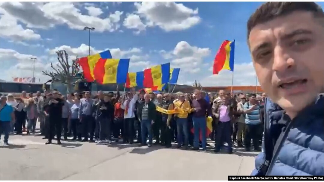 Liderul AUR, George Simion, a transmis în direct pe Facebook protestul organizat pe 6 mai în București