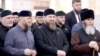 Глава Чечни Рамзан Кадыров и муфтий Чечни Салах Межиев (справа) на церемонии открытия новой мечети имени пророка Ибрагима. Иллюстративное фото