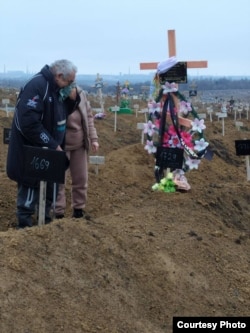 Рідні Софії Моро на Старокримському кладовищі. Фото з особистого архіву родини