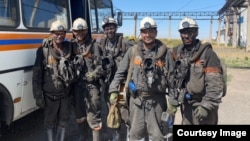 Горноспасатели после ликвидации аварии в шахте