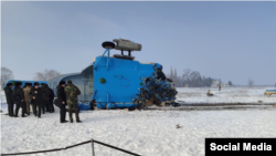 Потерпевший крушение вертолет Ми-8МТВ.