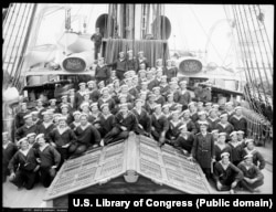 Russian sailors photographed in the early 1900s