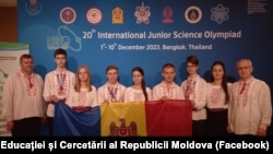 Echipa Moldovei la cea de-a 20-a ediție a Olimpiadei Internaționale de Științe pentru Juniori din Bangkok, Thailanda. 