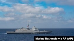 Francuska fregata između Persijskog i Omanskog zaliva, 28. maj 2021.