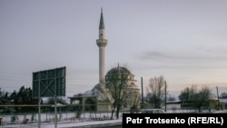 Алатау қаласының орталығындағы мешіт. Алматы облысы, 12 қаңтар, 2024 жыл
