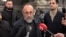 Armenia - Archbishop Mikael Ajapahian talks to reporters in Abovian, May 8, 2024.