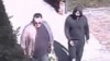 A still image taken from surveillance video allegedly showing Artyom Uss (R) escaping house arrest in Milan, Italy, on Mar. 22, 2023. 